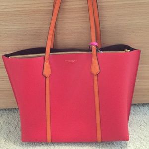 Tory Burch Perry Triple-Block Compartment Tote Bag